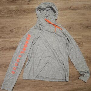 Under-Armour Light Weight Gray with Orange Detailing Pullover